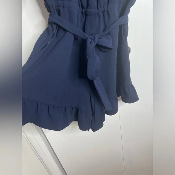 Trina Turk - Te Amo Romper - Navy Blue XS - Rent the Runway - Picture 7 of 8